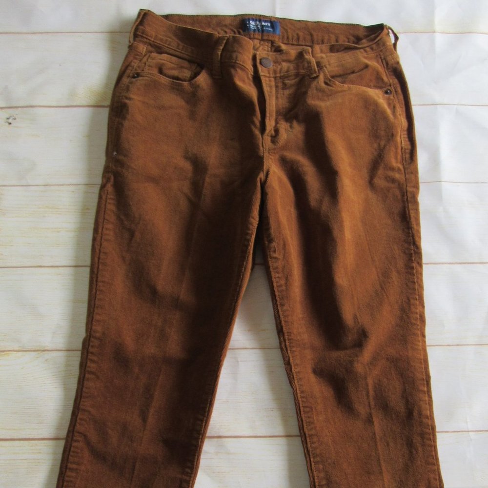 Old Navy Rockstar Mid Rise Size 8 Corduroy Caramel